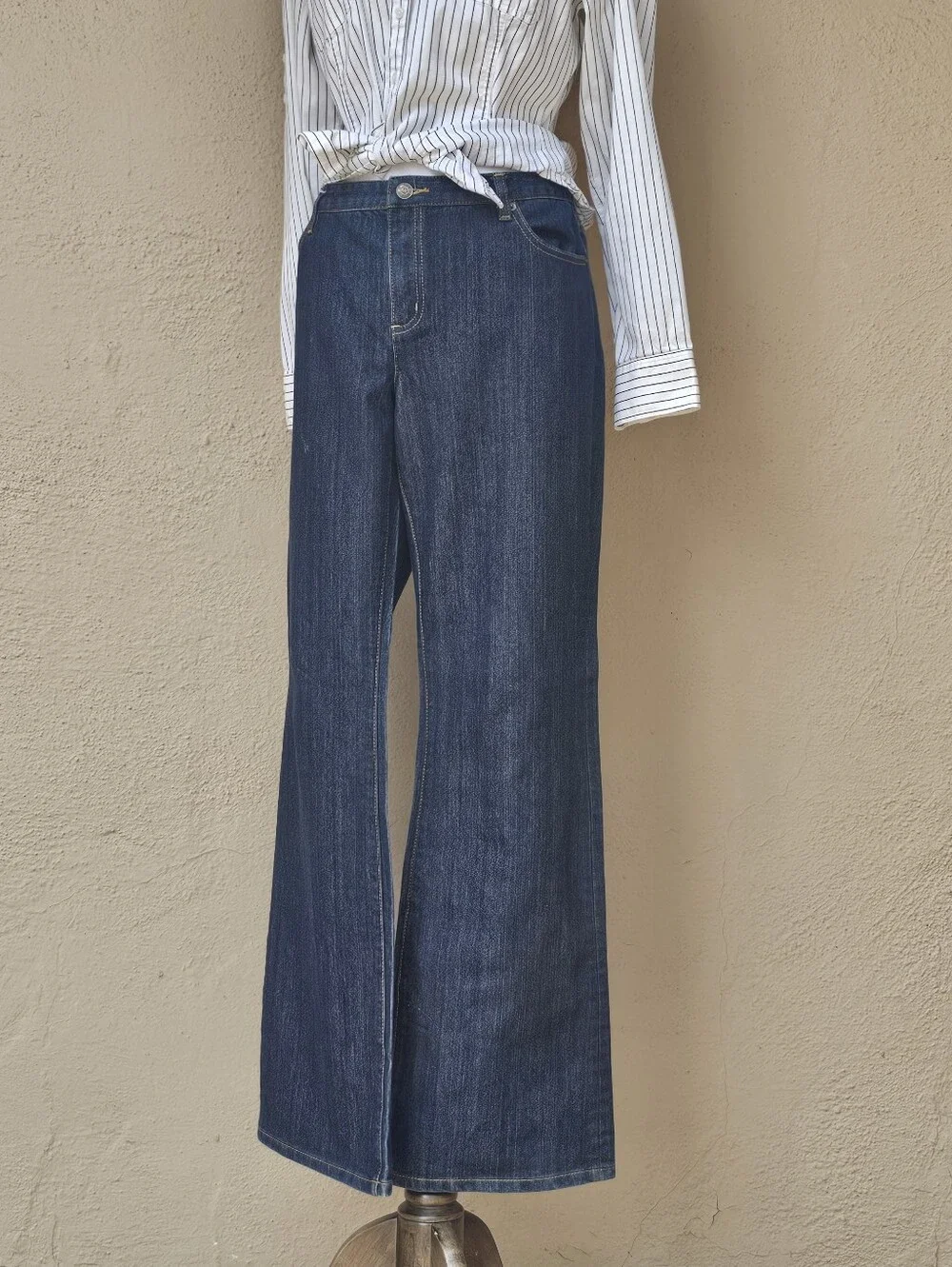 Michael Kors Wide Leg Dark Wash Jeans Size 14